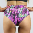 Mystic Pink High Waisted BRAZIL Scrunchie Bum Shorts