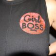 Girl Boss Black CROP Muscle Tank