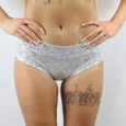 White Sparkle Naughty Fit Shorts