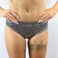 Silver Shattered Naughty Fit Shorts