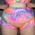 Sherbert High Waisted Tie Up Side Short – Plus Size