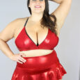 Red Sparkle Bikini Bra – Plus Size