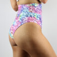 Glitter SUPER High Waisted BRAZIL Scrunchie Bum Shorts