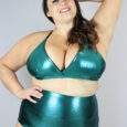 Jade Sparkle Bikini Bra – Plus Size