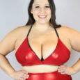 Red Sparkle Bikini Bra – Plus Size