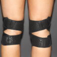 Velcro Neoprene Gel Dot Grip Knee Pads Black