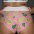 Avocado High Waisted BRAZIL Scrunchie Bum Shorts