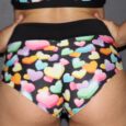 Sweet Hearts High Waisted BRAZIL Scrunchie Bum Shorts